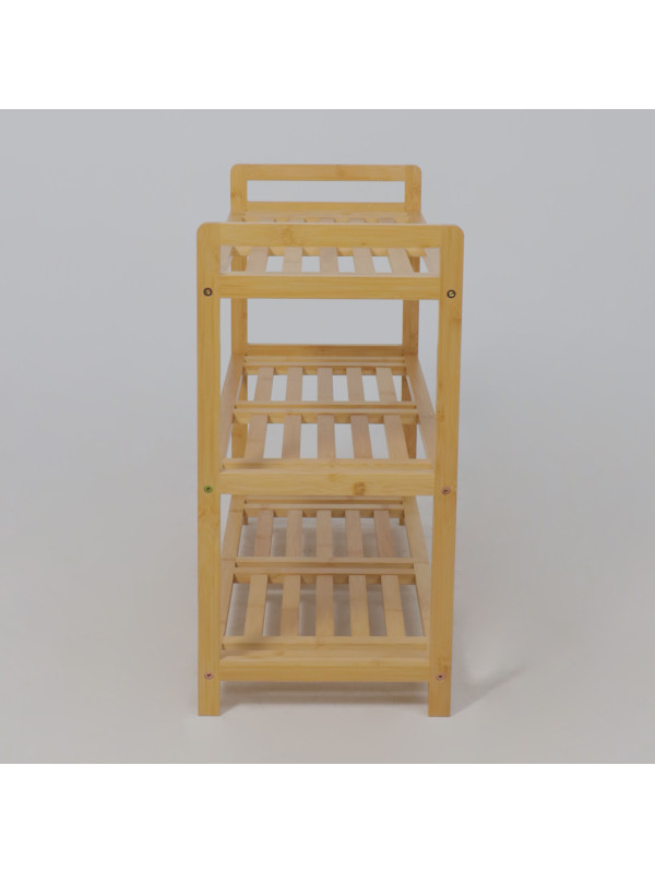 Стеллаж AksHome Violet бамбук сбоку