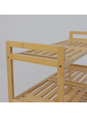 Стеллаж AksHome Violet бамбук вблизи