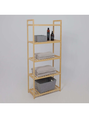 Стеллаж AksHome Violet-3 бамбук в  интерьере