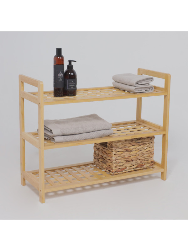 Стеллаж AksHome Vivid бамбук в интерьере