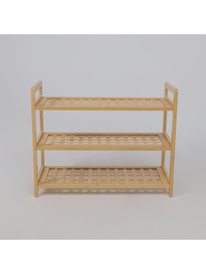Стеллаж AksHome Vivid бамбук спереди