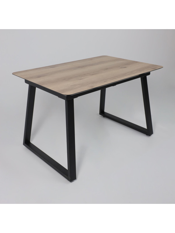 Кухонный стол Lepremo AV 1208 Дуб Делано натуральный/черный спереди