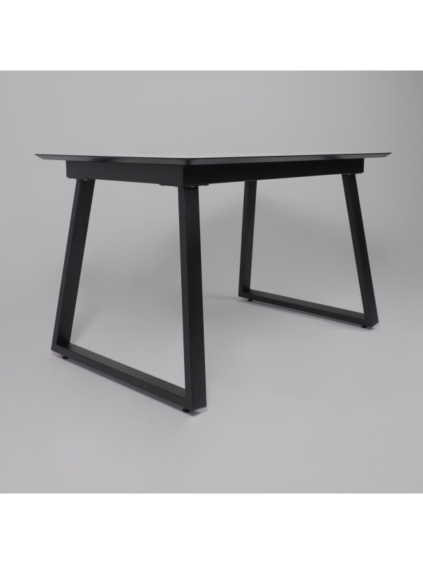 Кухонный стол Lepremo AV 1208 Мрамор белый/черный сбоку