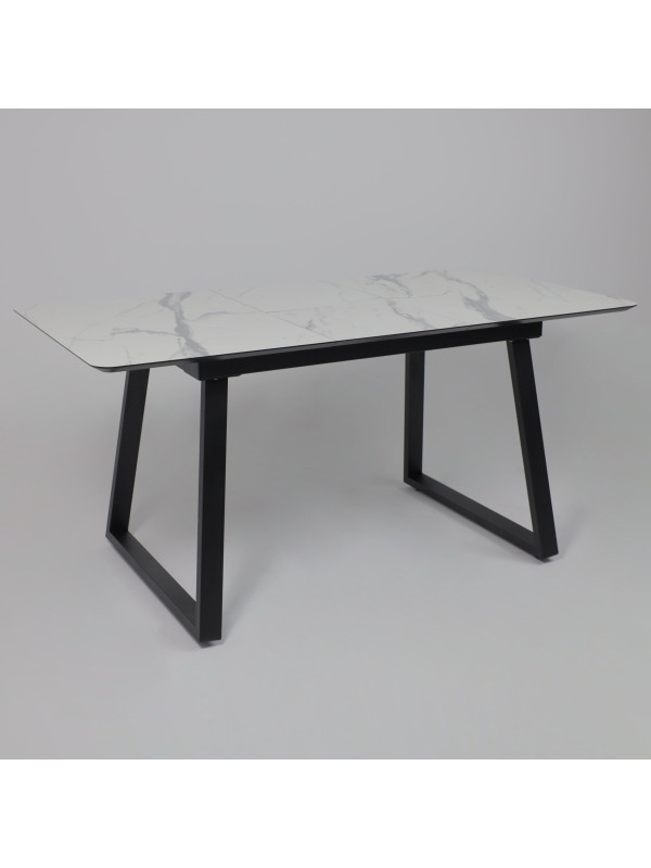 Кухонный стол Lepremo AV 1208 Мрамор белый/черный раздвижная конструкция (1)