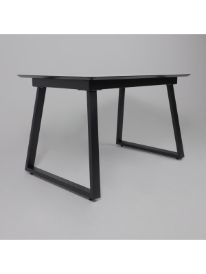 Кухонный стол Lepremo AV 1208 Мрамор белый/черный сбоку