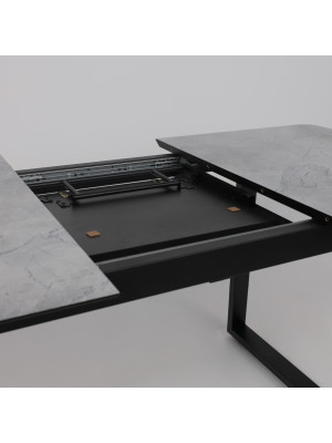 Кухонный стол Lepremo AV 1208 Мрамор Марквина синий/черный раздвижная конструкция