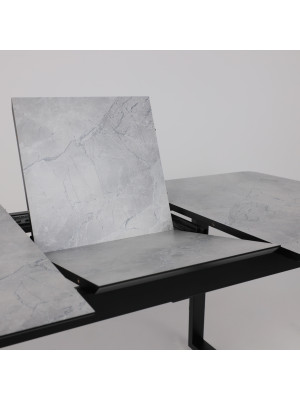 Кухонный стол Lepremo AV 1208 Мрамор Марквина синий/черный раздвижная конструкция (1)