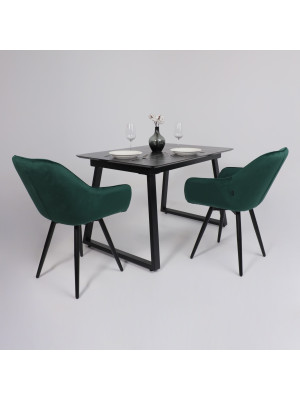 Кухонный стол Lepremo AV 1208 Черный тунис/черный в интерьере (1)