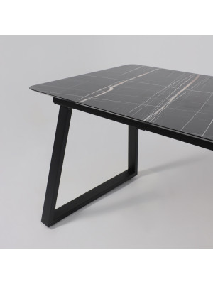 Кухонный стол Lepremo AV 1208 Черный тунис/черный под углом