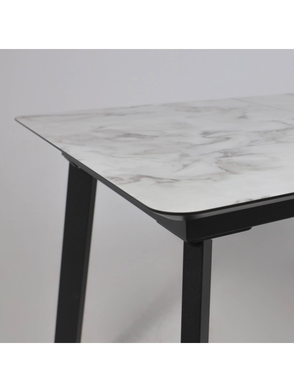 Кухонный стол Lepremo AV 1209 Виктори натуральный/черный вблизи