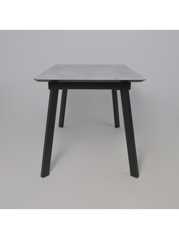 Кухонный стол Lepremo AV 1209 мрамор марквина синий/черный сбоку