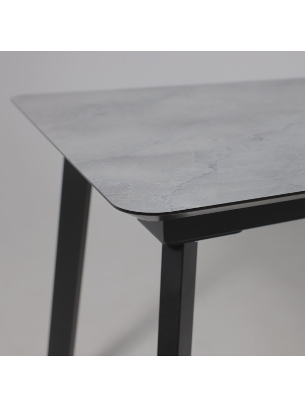 Кухонный стол Lepremo AV 1209 мрамор марквина синий/черный сверху