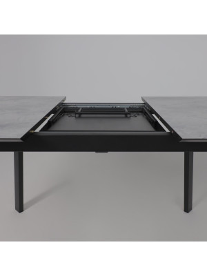 Кухонный стол Lepremo AV 1209 мрамор марквина синий/черный раздвижной механизм