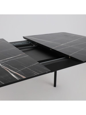 Кухонный стол Lepremo AV 1209 черный тунис /черный раздвижной механизм