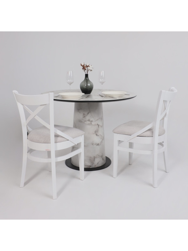 Кухонный стол Lepremo AV 1317 Виктори натуральный/черный в интерьере (1)