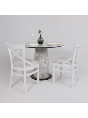 Кухонный стол Lepremo AV 1317 Виктори натуральный/черный в интерьере (1)