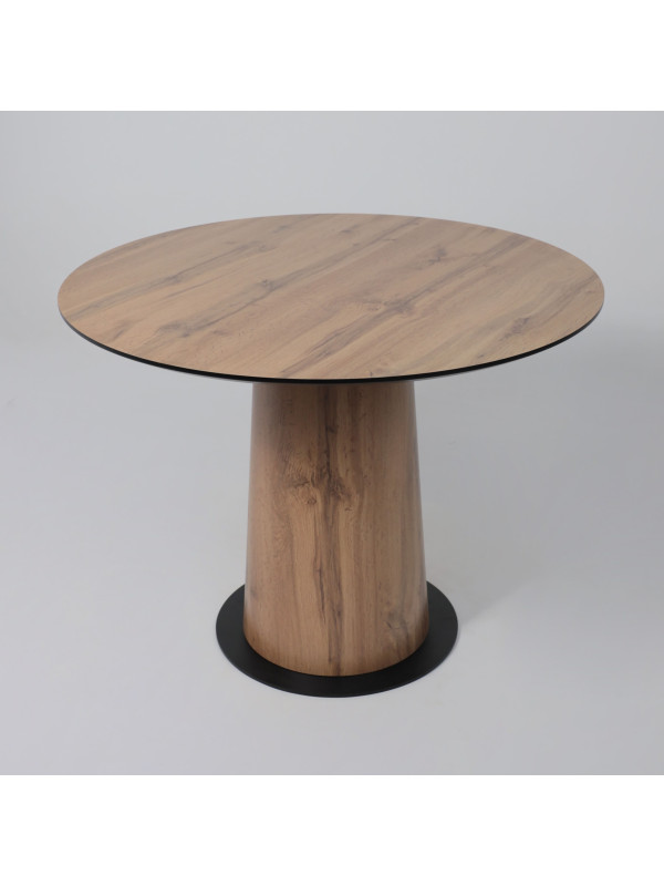 Кухонный стол Lepremo AV 1317 Дуб Вотан/черный сверху