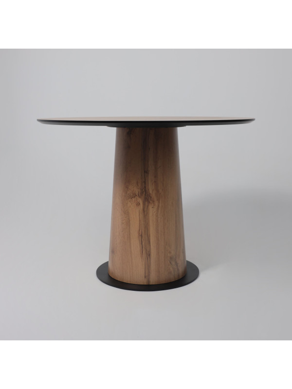 Кухонный стол Lepremo AV 1317 Дуб Вотан/черный сбоку