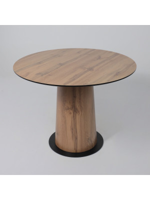 Кухонный стол Lepremo AV 1317 Дуб Вотан/черный сверху