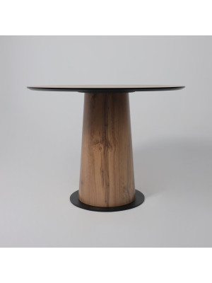 Кухонный стол Lepremo AV 1317 Дуб Вотан/черный сбоку