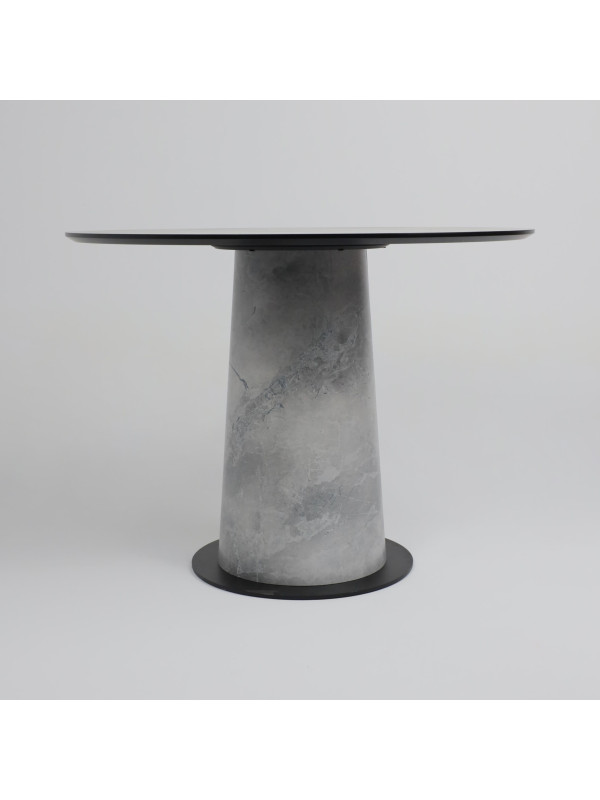 Кухонный стол Lepremo AV 1317 мрамор марквина синий/черный сбоку