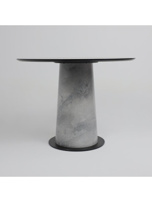 Кухонный стол Lepremo AV 1317 мрамор марквина синий/черный сбоку