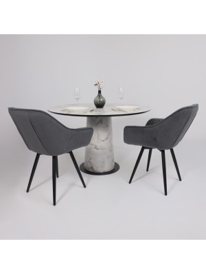 Кухонный стол Lepremo AV 1317 1200 Виктори натуральный/черный в интерьере (1)