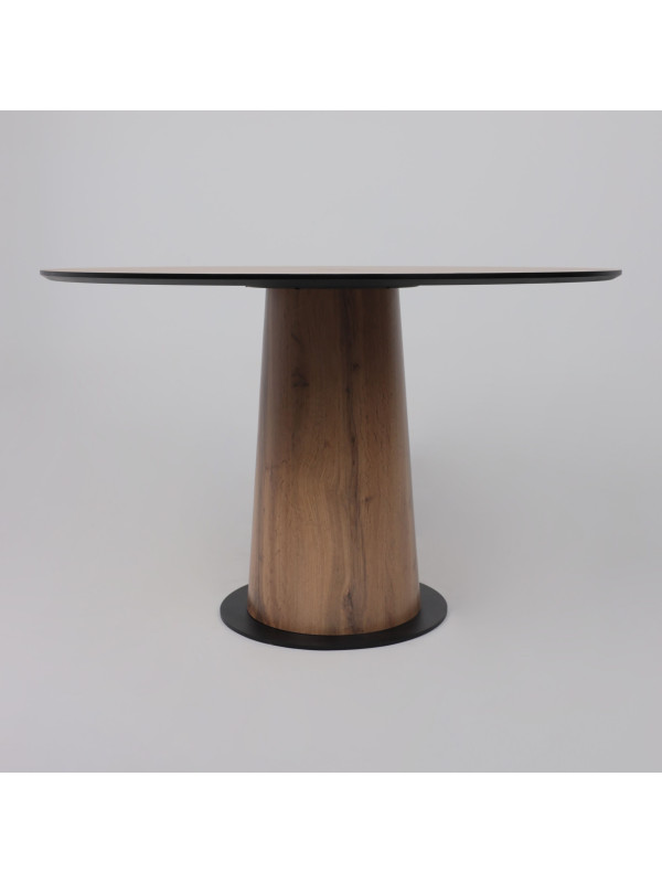 Кухонный стол Lepremo AV 1317 1200 Дуб Вотан/черный сбоку