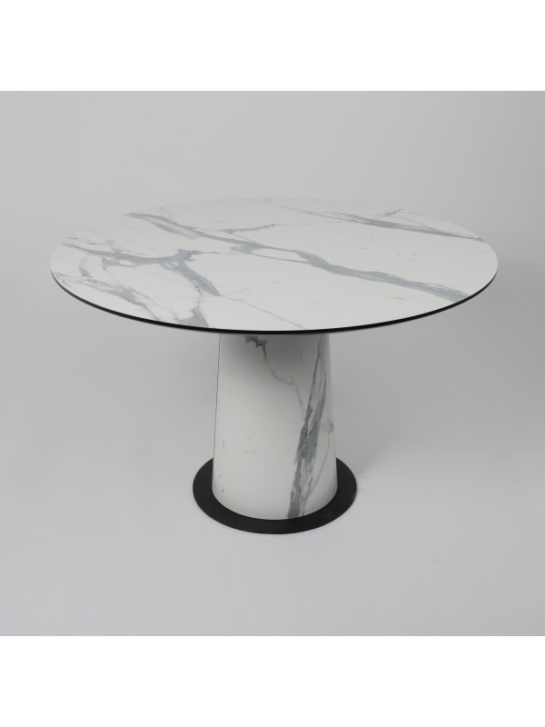 Кухонный стол Lepremo AV 1317 1200 мрамор белый/черный сверху