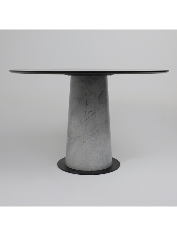 Кухонный стол Lepremo AV 1317 1200 мрамор марквина синий/черный сбоку