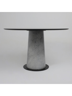 Кухонный стол Lepremo AV 1317 1200 мрамор марквина синий/черный сбоку