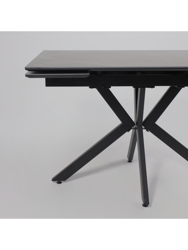 Кухонный стол Lepremo AV 2111 черный матовый Shakespeare/черный сбоку