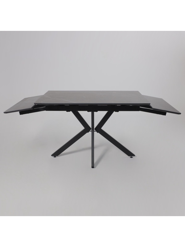 Кухонный стол Lepremo AV 2111 черный матовый Shakespeare/черный раздвижной механизм (1)