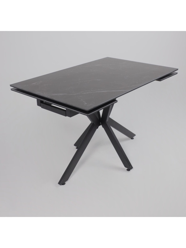 Кухонный стол Lepremo AV 2111 черный матовый Shakespeare/черный сверху