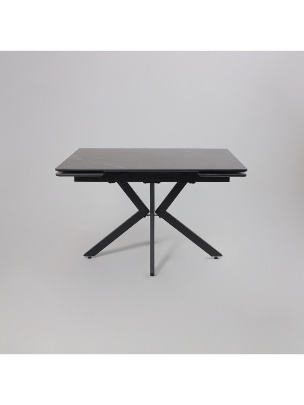 Кухонный стол Lepremo AV 2111 черный матовый Shakespeare/черный раздвижной механизм