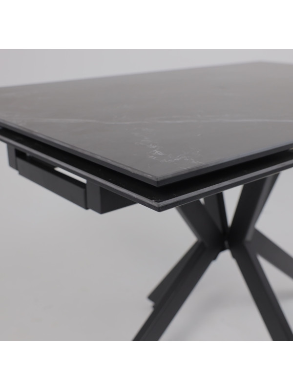 Кухонный стол Lepremo AV 2111 черный матовый Shakespeare/черный вблизи