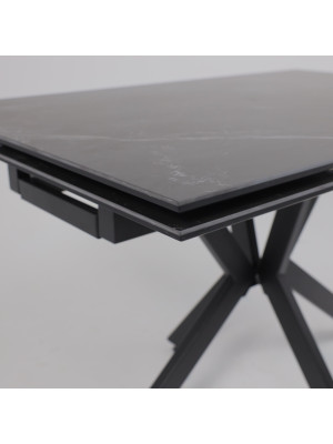 Кухонный стол Lepremo AV 2111 черный матовый Shakespeare/черный вблизи