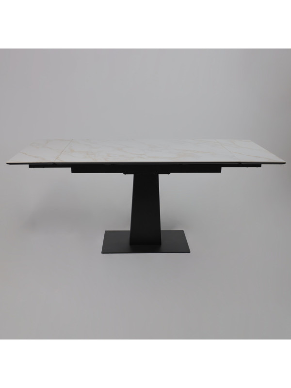 Кухонный стол Lepremo AV 2119 белый глянцевый Carla Larkin/черный раздвижной механизм (1)