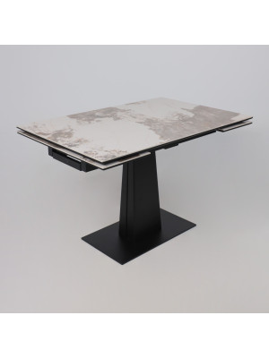 Кухонный стол Lepremo AV 2119 белый глянцевый Pandora/черный сверху