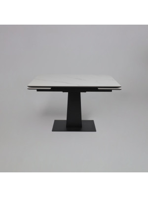 Кухонный стол Lepremo AV 2119 белый матовый Snow White/черный раздвижной механизм