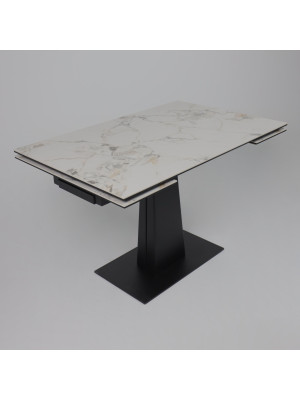 Кухонный стол Lepremo AV 2119 натуральный глянцевый Gold Jade/черный сверху