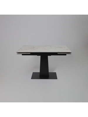 Кухонный стол Lepremo AV 2119 натуральный глянцевый Gold Jade/черный раздвижной механизм