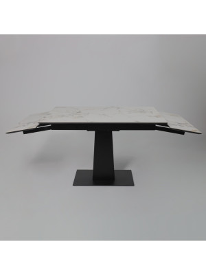 Кухонный стол Lepremo AV 2119 натуральный глянцевый Gold Jade/черный раздвижной механизм (1)