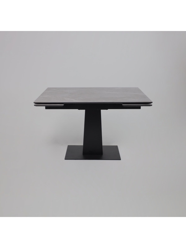 Кухонный стол Lepremo AV 2119 серый матовый Larka Grey/черный раздвижной механизм