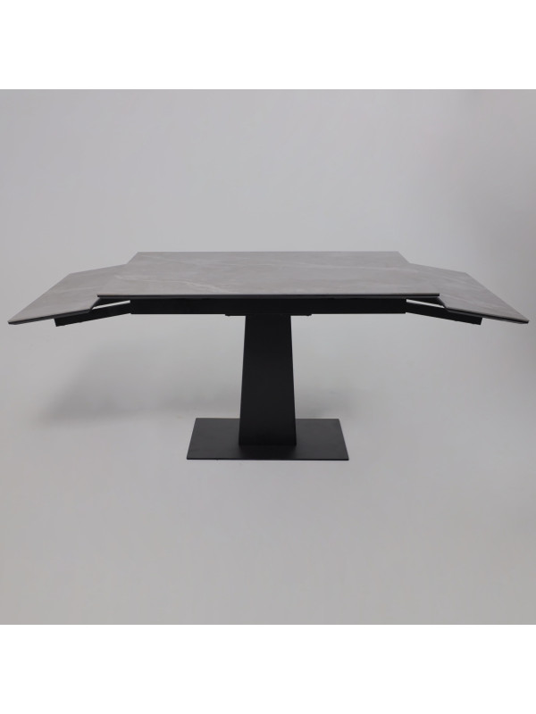 Кухонный стол Lepremo AV 2119 серый матовый Larka Grey/черный раздвижной механизм (1)