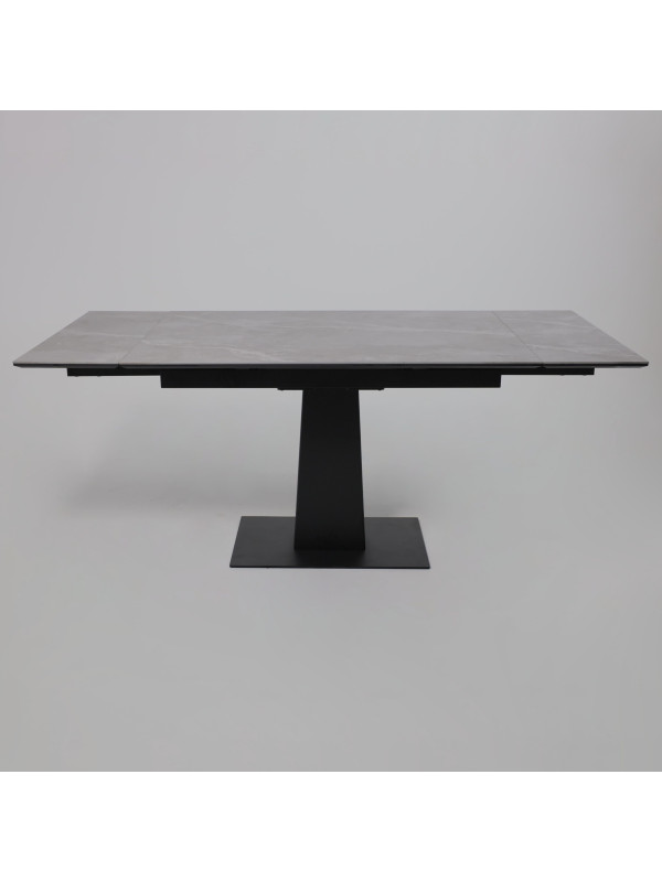 Кухонный стол Lepremo AV 2119 серый матовый Larka Grey/черный раздвижной механизм (2)