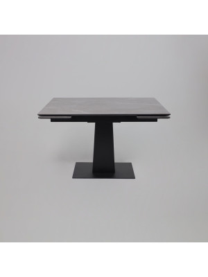 Кухонный стол Lepremo AV 2119 серый матовый Larka Grey/черный раздвижной механизм