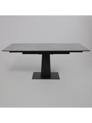 Кухонный стол Lepremo AV 2119 серый матовый Larka Grey/черный раздвижной механизм (2)