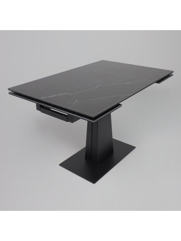 Кухонный стол Lepremo AV 2119 черный матовый Shakespeare/черный сверху