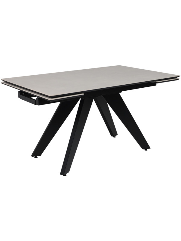 Кухонный стол Lepremo AV 2122 серый матовый Carmen Light Grey/черный
